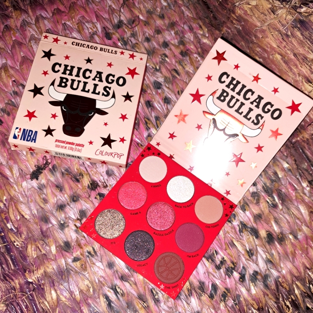 Colourpop Chicago Bulls themed collectible Palette